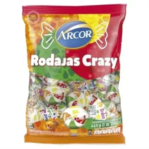 CARAMELOS RODAJAS CRAZY x465g.