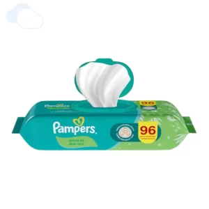 toallitas húmedas pampers aloe vera (pack x 96u) (caja x 12u)