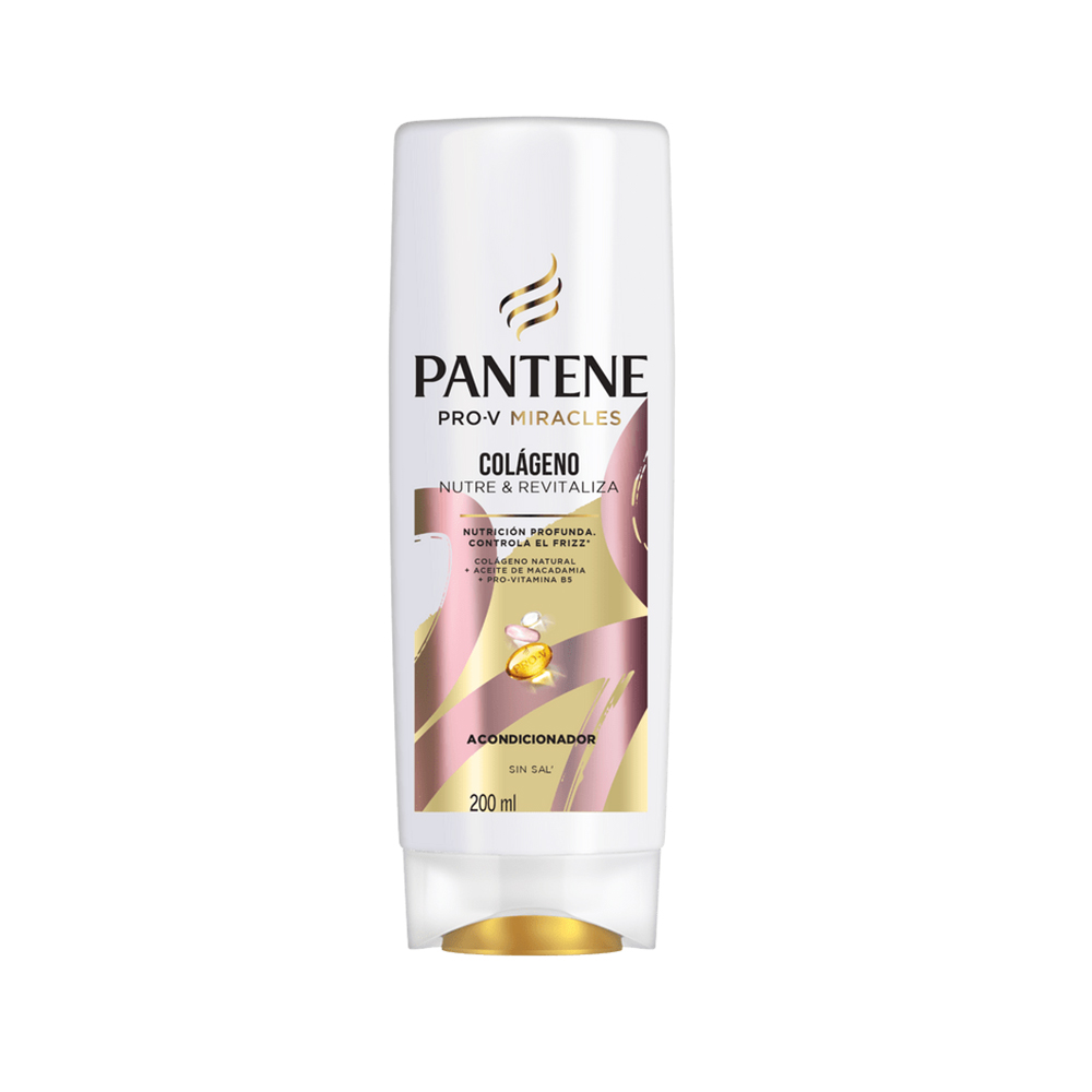 acondicionador pantene pro v colágeno nutre & revitaliza 200ml (caja x 12u)