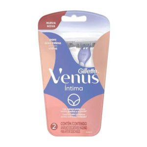 afeitadora gillette venus intima desechable (pack x 2u) (caja x 12u)