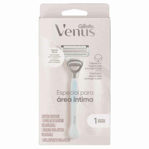 afeitadora gillette venus intima (mango + 1 cartucho) (caja x 4u)
