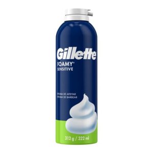 espuma de afeitar gillette foamy piel sensible 312g (caja x 12u)