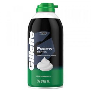 espuma de afeitar gillette foamy mentol 312g (caja x 12u)