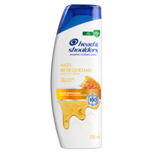 shampoo head & shoulders 375ml anti resequedad (caja x 12u)