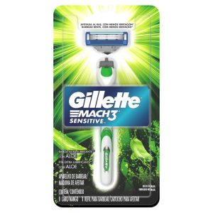 afeitadora gillette mach3 sensitive (mango + 1 cartucho) (caja x 6u)