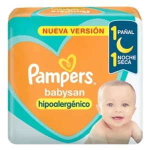 pañales pampers babysan talle m (mediano) (pack x 10u) (caja x 6u)