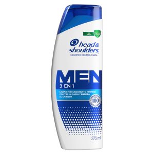 shampoo head & shoulders 375ml 3 en 1 (caja x 12u)