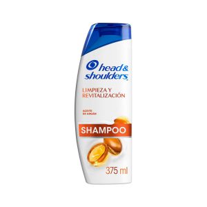 shampoo head & shoulders 375ml argán (caja x 12u)