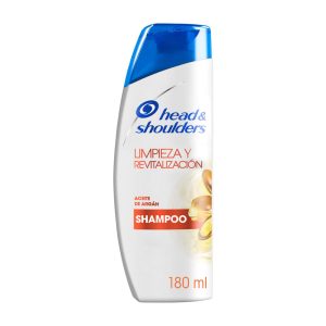 shampoo head & shoulders 180ml argán (caja x 12u)