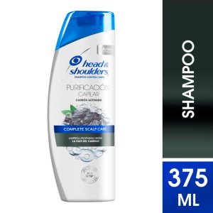 shampoo head & shoulders 375ml purificación capilar (caja x 12u)