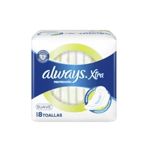 toallitas always xtra protección suave con alas (pack x 8u) (caja x 24u)