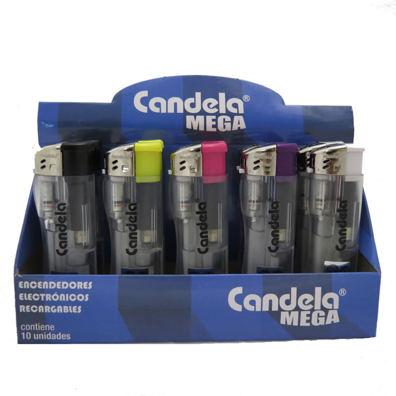 encendedor candela transparente (display x 25u) encendedor candela transparente (display x 25u)