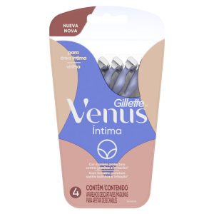 afeitadora gillette venus intima desechable (pack x 4u) (caja x 12u)