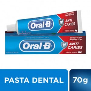 pasta dental oral b 1 2 3 anti caries 70g (caja x 12u)