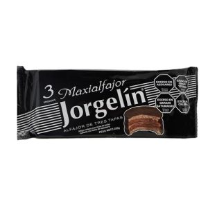 alfajor jorgelin triple chocolate x 24u