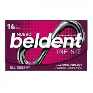 chicle beldent infinit bluueberry 14 x12u