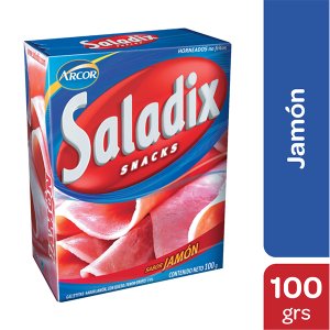 snacks saladix horneados jamón 100g (caja x 24u)