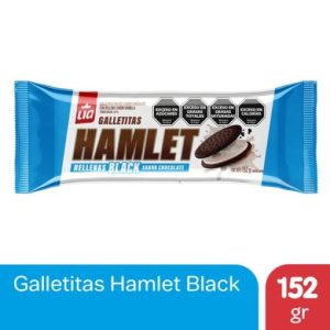 galletitas hamlet rellenas black (chocolate) 152g (caja x 32u)