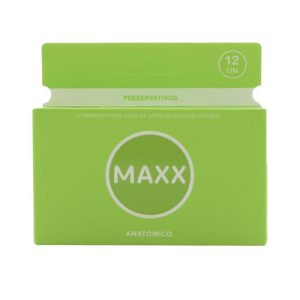 maxx verde x12u. anatómico preservativos de látex
