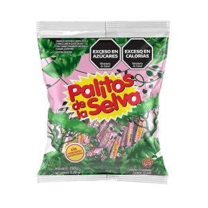 caramelos palitos de la selva 12x480g frutilla y vainilla