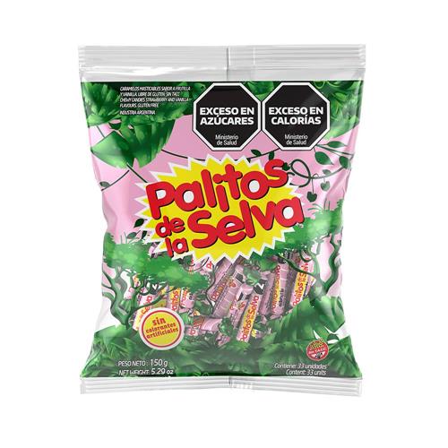caramelos palitos de la selva 12x480g frutilla y vainilla caramelos palitos de la selva 12x480g frutilla y vainilla