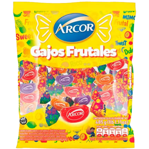caramelos gajitos arcor x485g.