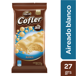 chocolate cofler aireado blanco 27g x20u