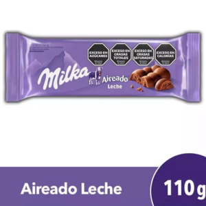 chocolate leche milka leger 110gr x 24u