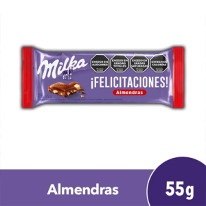 chocolate con almendras milka 55gr x 21u x 21