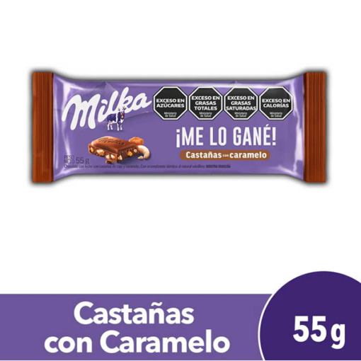 chocolate milka castañas con caramelo 55gr x21u chocolate milka castañas con caramelo 55gr x21u
