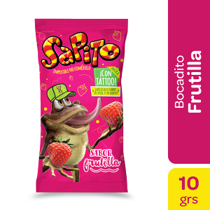 chocolate sapito frutilla 24u x 10gr