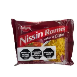 nissin ramen (lámen) 85g carne (caja x 60u)