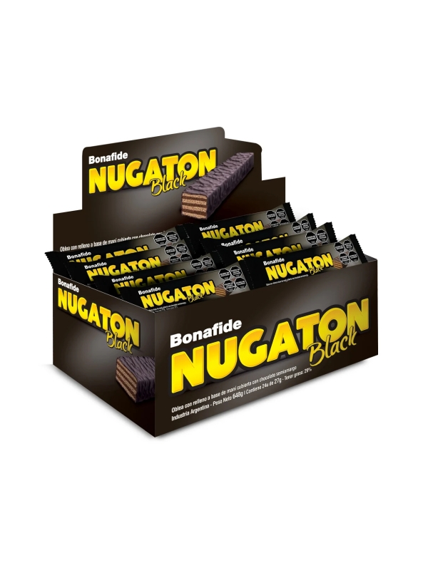 oblea nugaton black 27g (caja x 24u) oblea nugaton black 27g (caja x 24u)