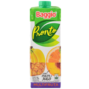 jugo baggio pronto multifruta 1l (pack x 8u)