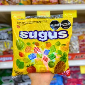 caramelos sugus masticables frutal x 700gr