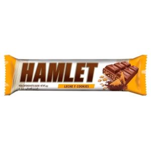 chocolate hamlet leche y cookies 45g x21u