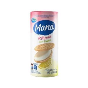 galletitas mana rellenas limón 152g (caja x 30u)