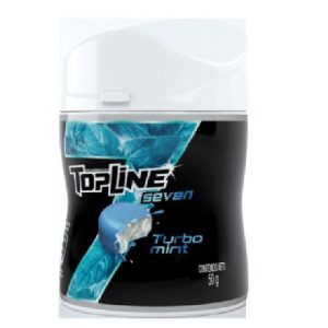 chicles top line seven turbo mint pot 60 unidades
