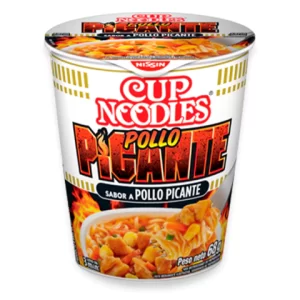 nissin cup noodles 68g pollo picante (display x 24u)