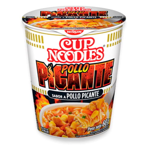 nissin cup noodles 68g pollo picante (display x 24u) nissin cup noodles 68g pollo picante (display x 24u)