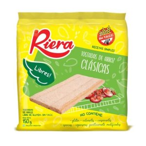 tostadas de arroz riera x150gr x 12