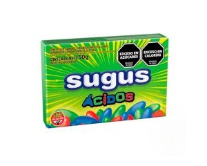 caramelos sugus confitados acidos 50gr x30u