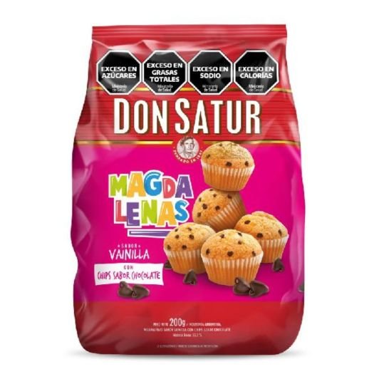 magdalenas don satur chips de chocolate 200gr x 1 magdalenas don satur chips de chocolate 200gr x 1