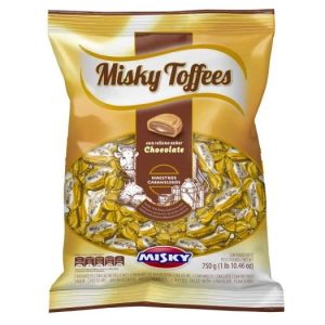 caramelos misky toffes 648g chocolate