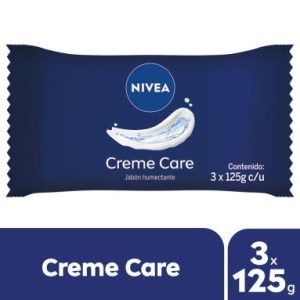 jabón nivea creme care 3x125g (pack x 12u)