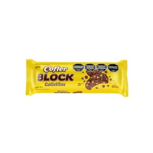 galletitas cofler block rellenas 124g (caja x 24u)