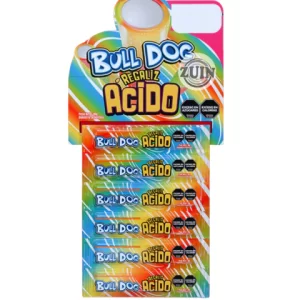 gomitas regaliz tutti frutti troquelado acida 10gr x12u