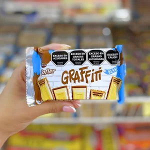 chocolate cofler graffiti blanco 45g x12u
