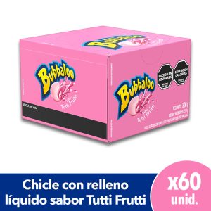 chicle bubbaloo tutti frutti x 60u