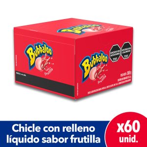chicle bubbaloo frutilla x 60u